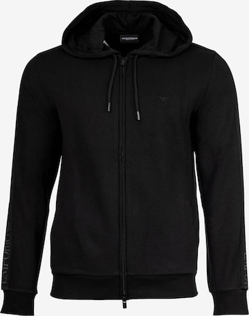 Emporio Armani Sweat jacket in Black: front