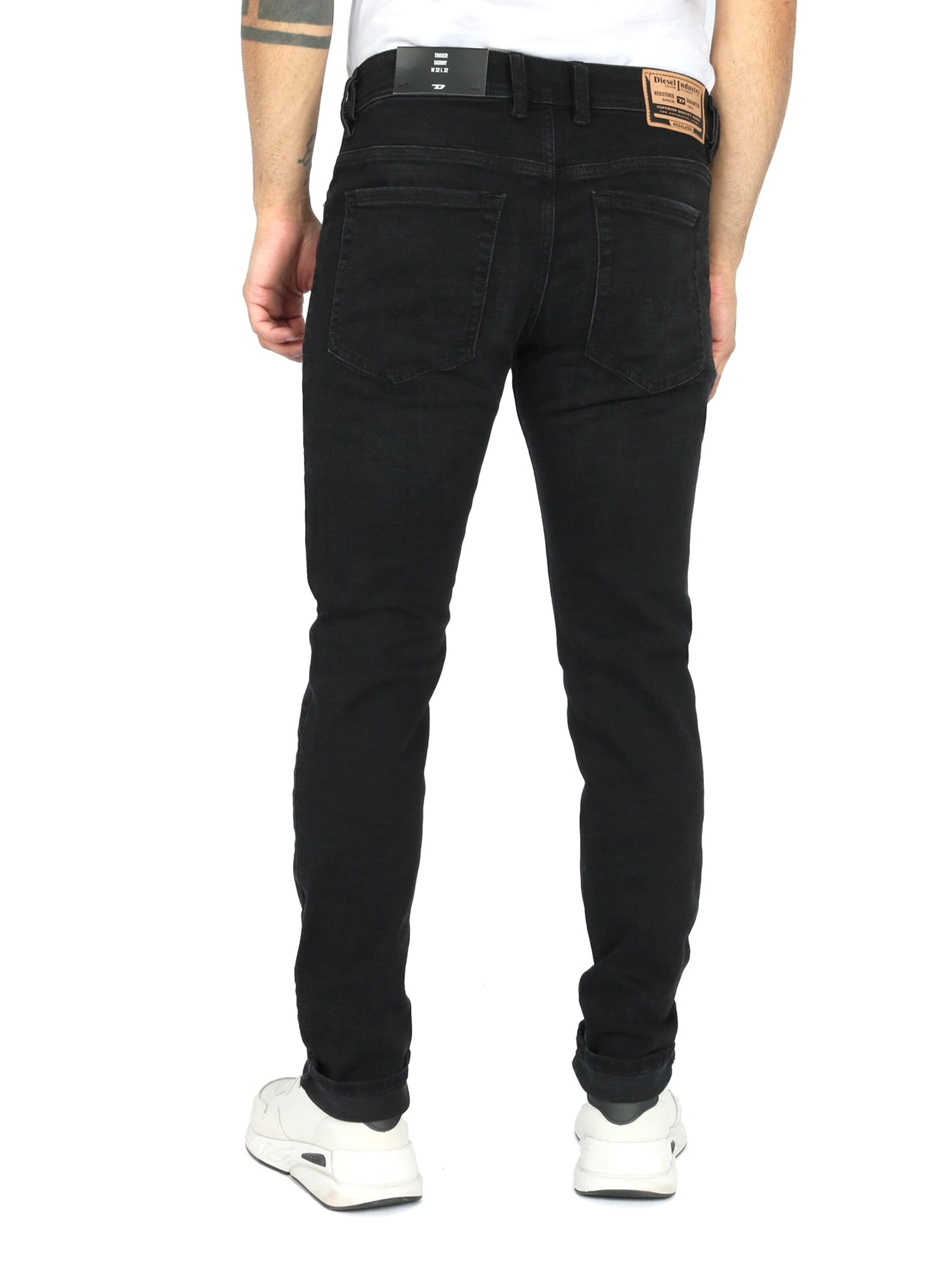 DIESEL Skinny Jeansy 'TROXER' w kolorze czarny