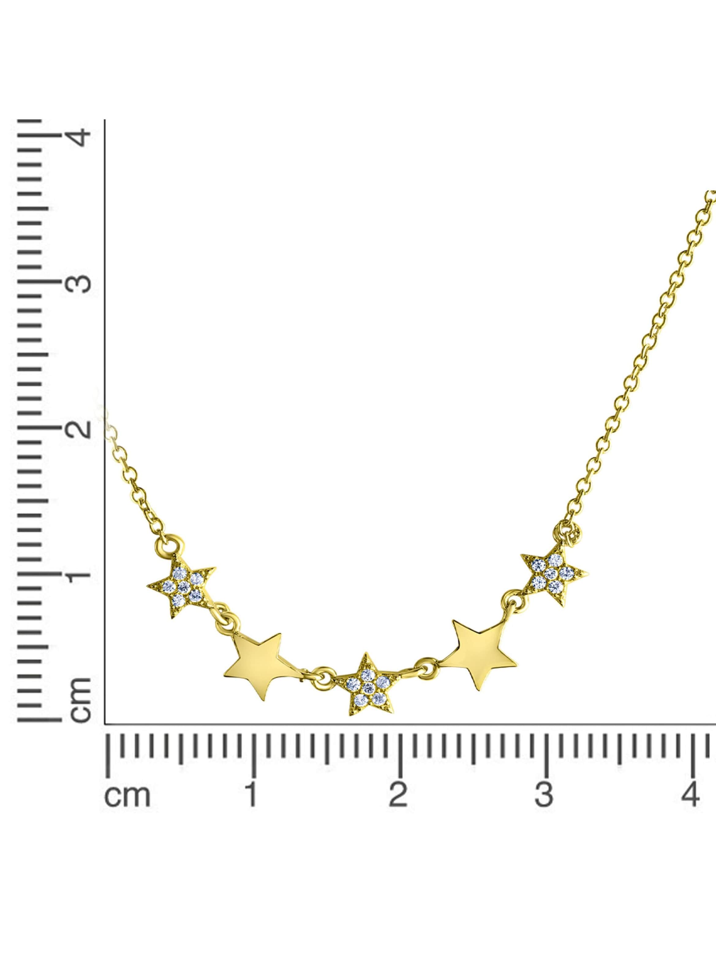 CELESTA Halskette in Gelb