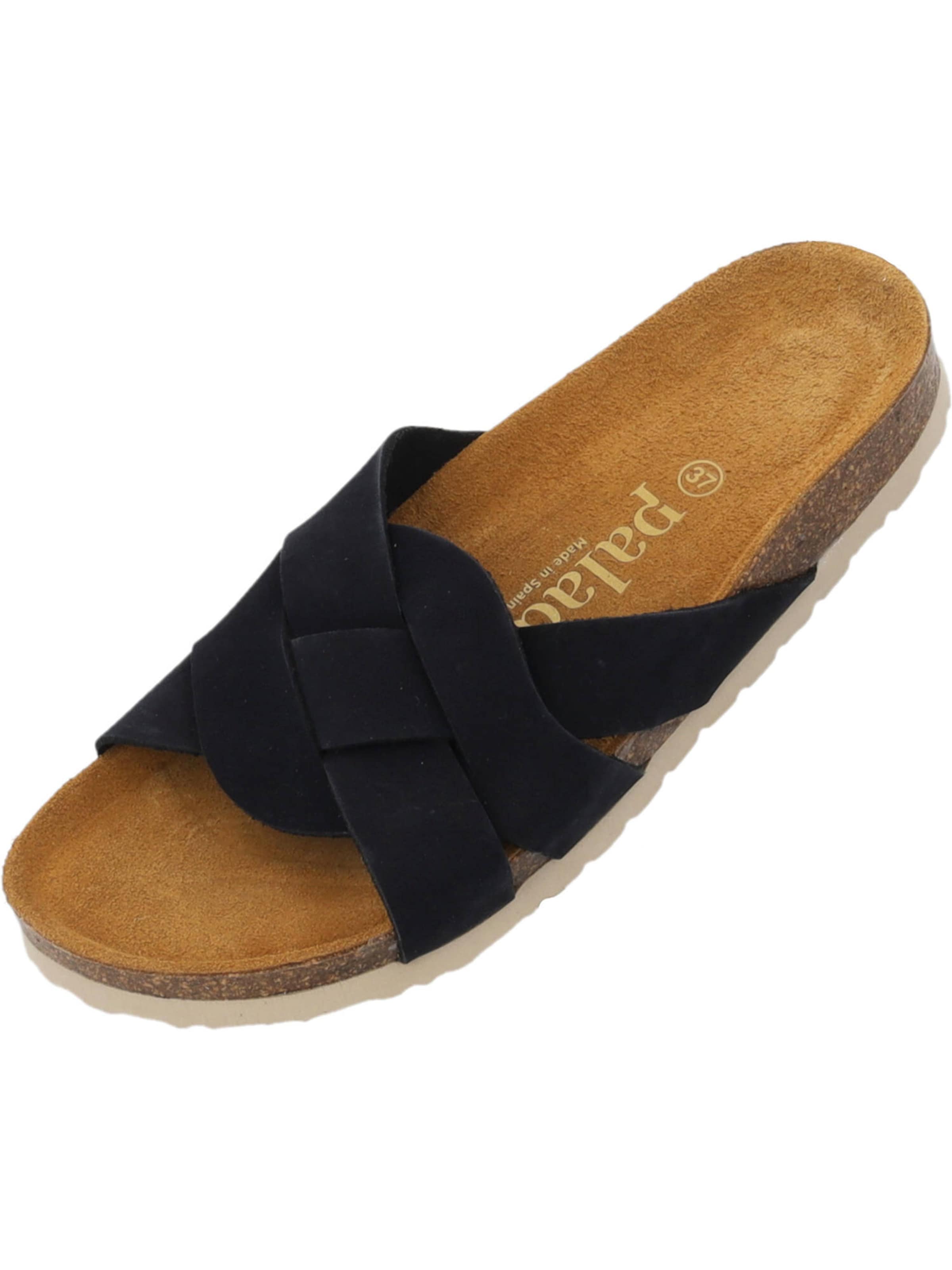 Palado Pantolette 'Torna' in Blau: Vorderseite