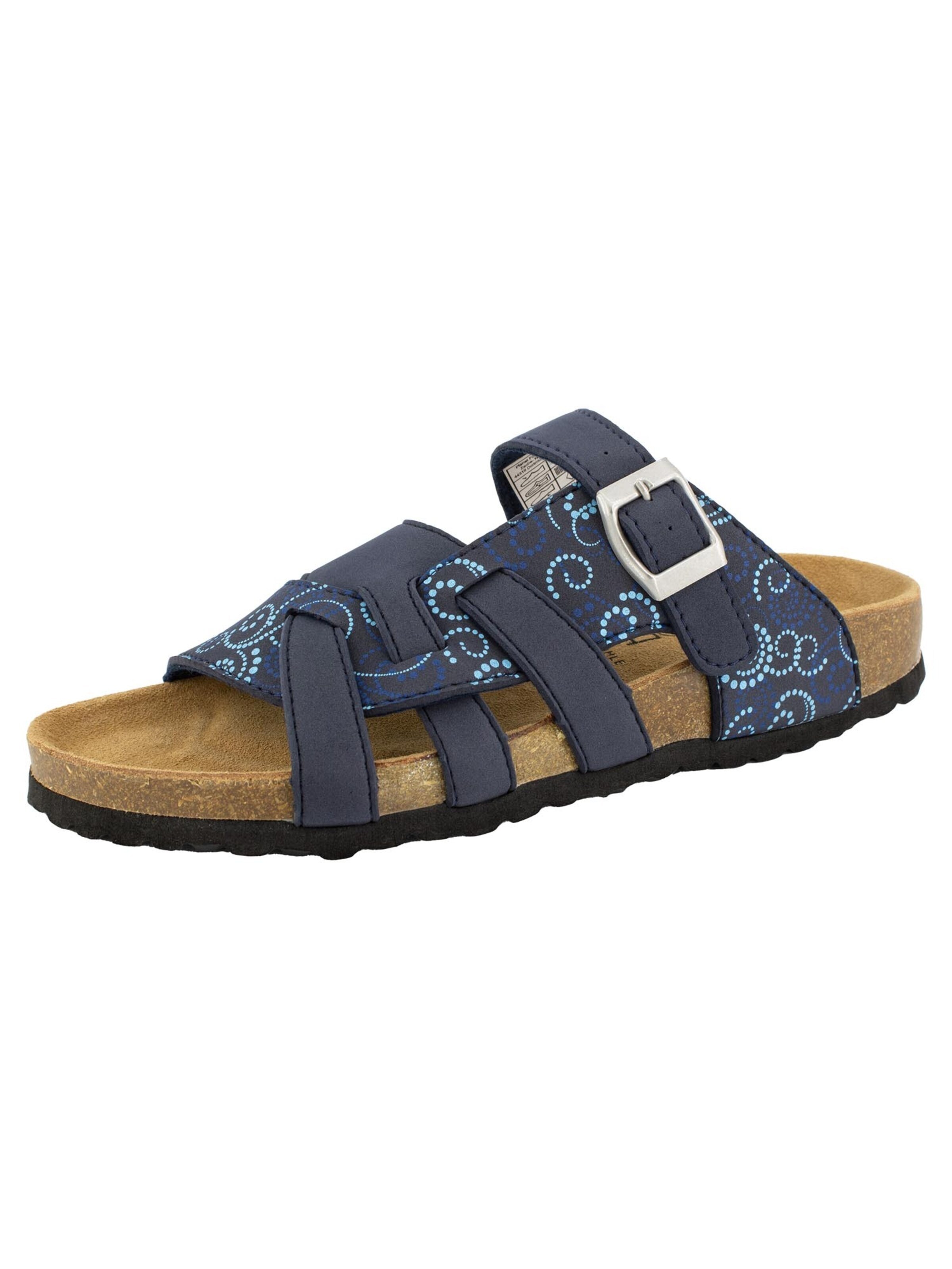 SUPERSOFT by Indigo Mules 'Classic' in Blue: front