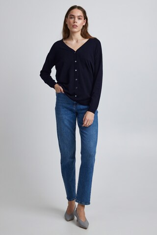 PULZ Jeans Knit cardigan 'SARA' in Blue