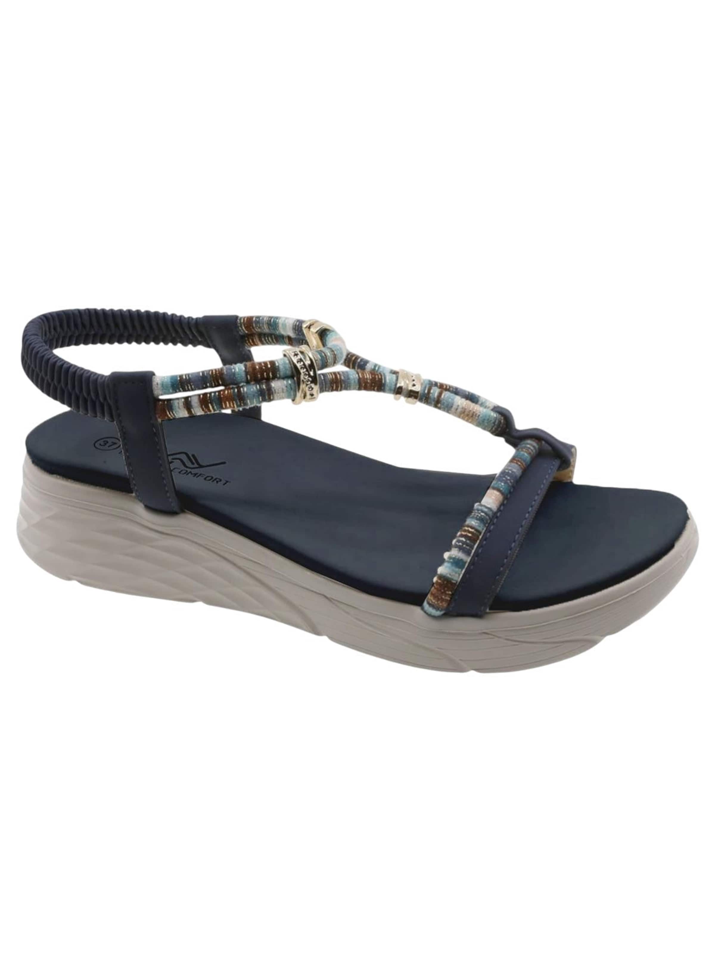 Beppi Sandale 'Casual Sandal'‌ in Blau: Vorderseite