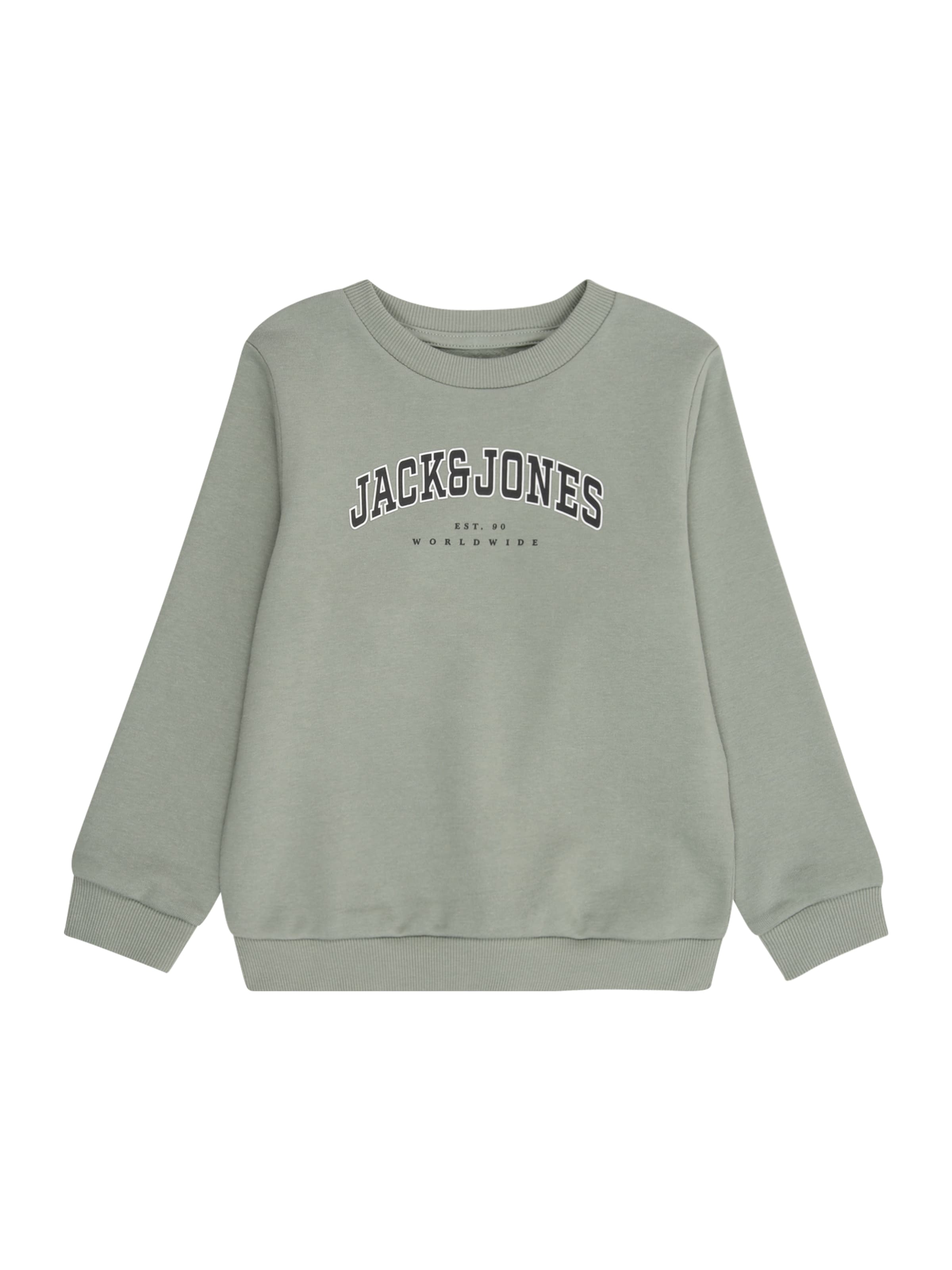 JACK & JONES MINI Sweatshirt 'JJECALEB' in Green: front