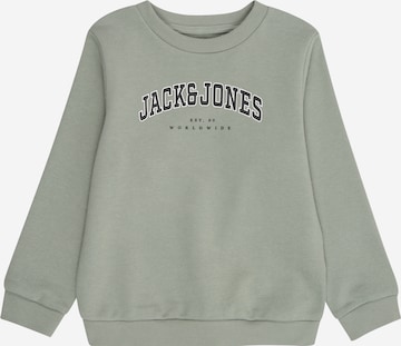 JACK & JONES MINI Sweatshirt 'JJECALEB' in Green: front