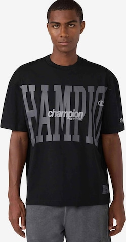 T-Shirt 'Camiseta champion negra maxi logo urban contemporary tee' Champion -DO NOT USE- en noir : devant