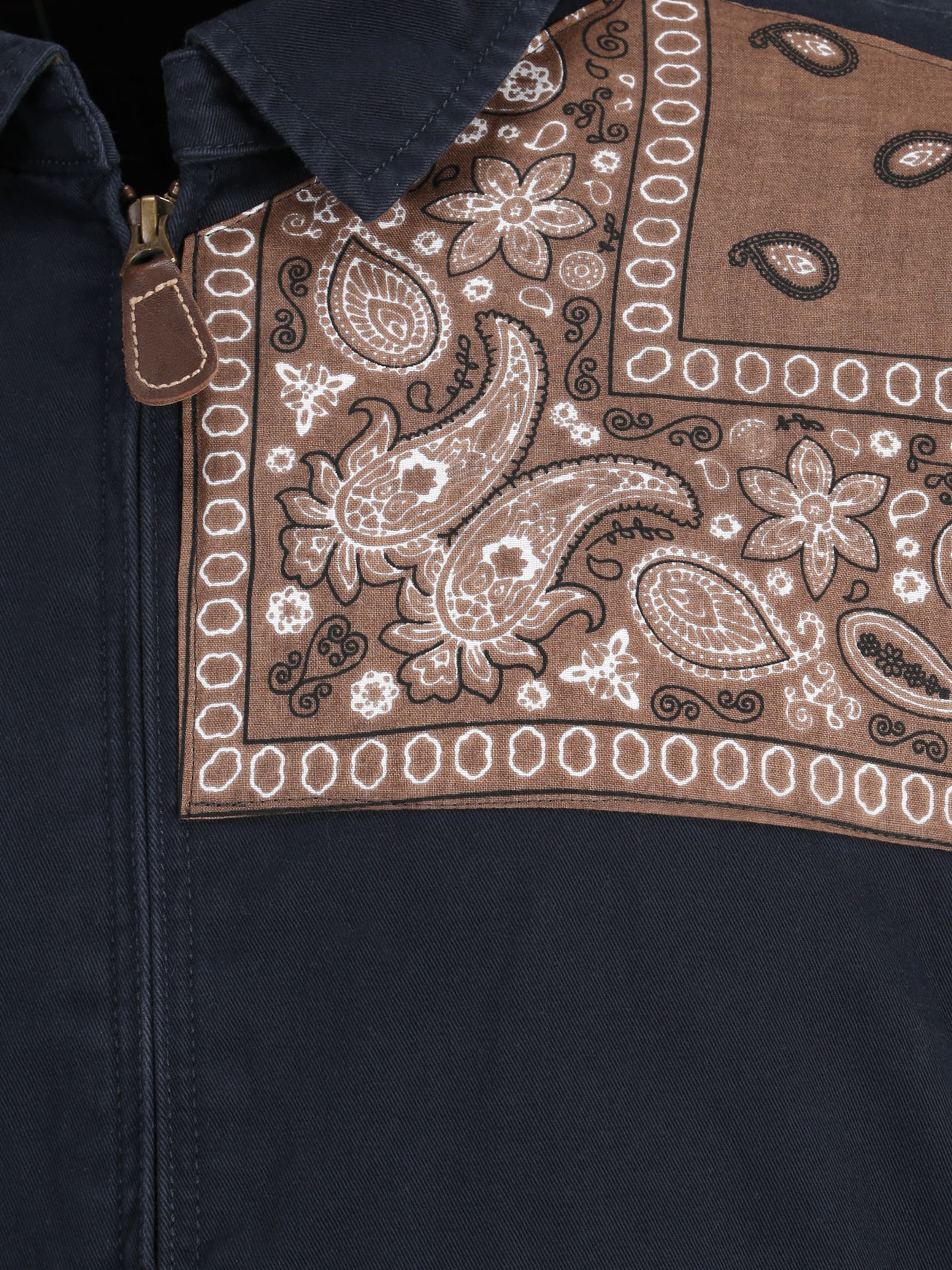 RETROAREA Between-Season Jacket 'Harrington' in Blue