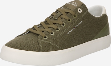 TOMMY HILFIGER Låg sneaker i grön: framsida