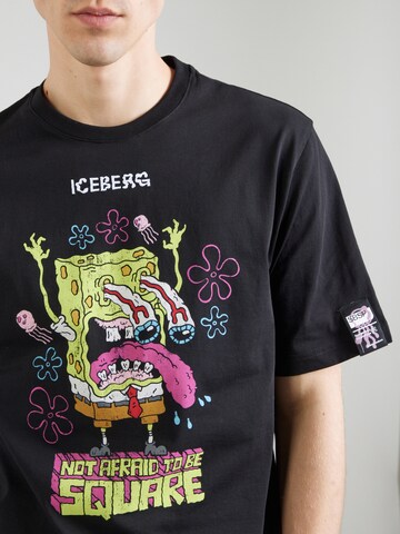 ICEBERG Тениска в черно