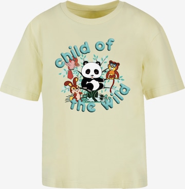 T-shirt oversize 'Tao Tao Child Of The Wild' F4NT4STIC en jaune : devant