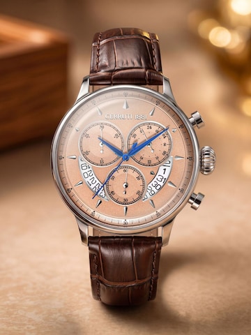 CERRUTI 1881 Analog watch 'Chronograph Dervio' in Brown