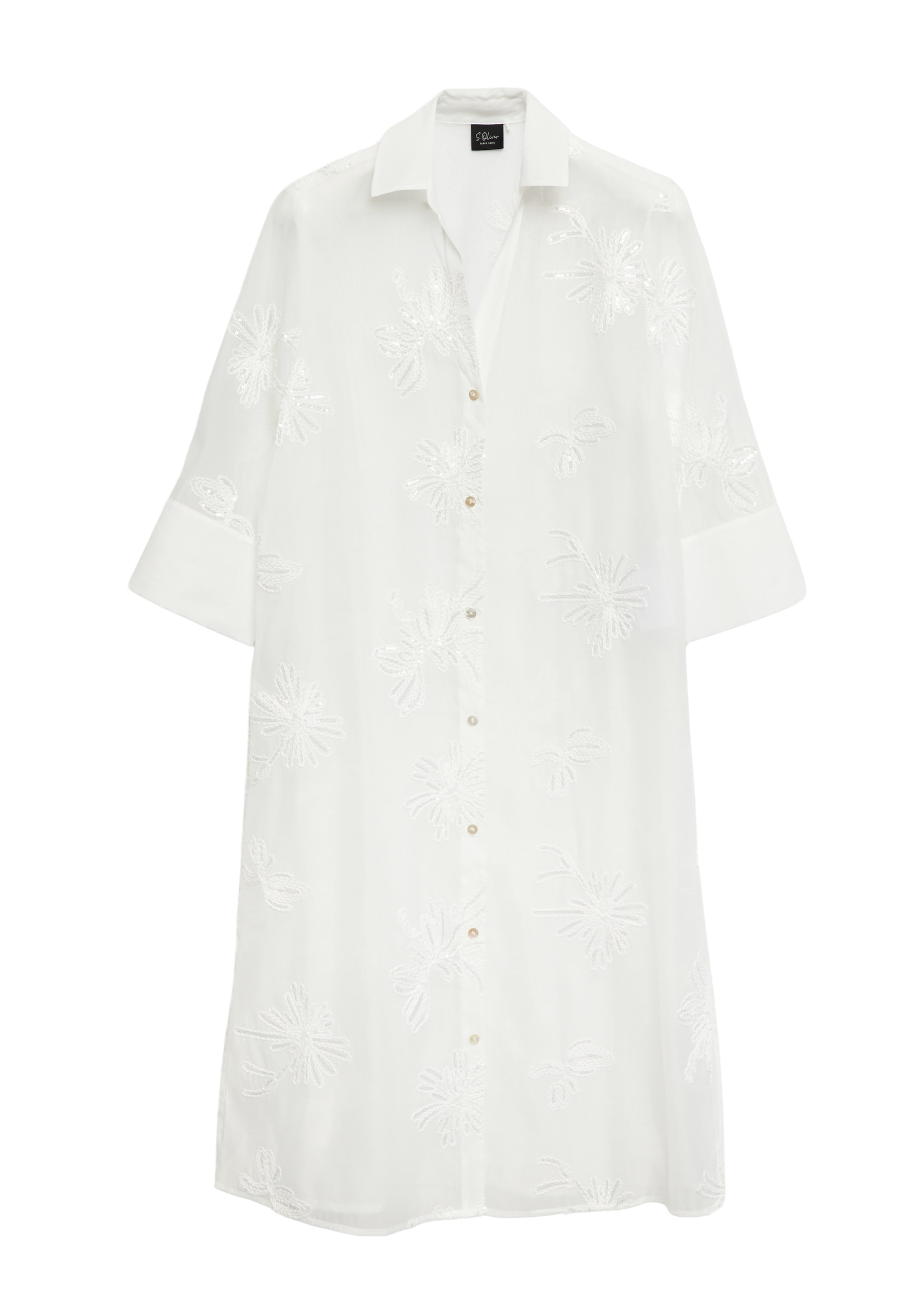 Chemisier s.Oliver BLACK LABEL en blanc : devant