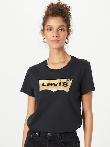 LEVI'S ® Shirt 'The Perfect Tee' in Zwart: voorkant