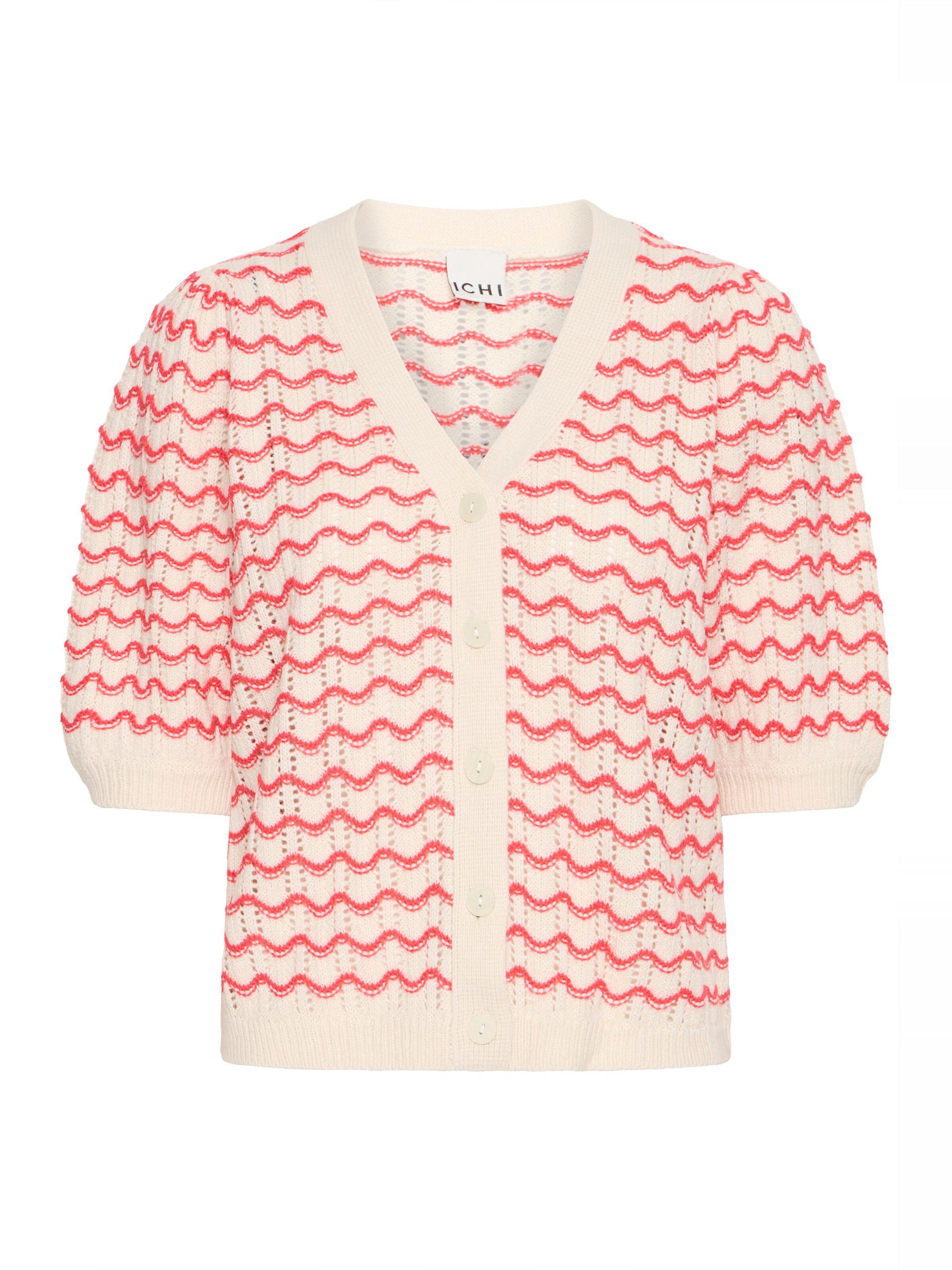 Cardigan 'ARDINA CA2' ICHI en rose : devant