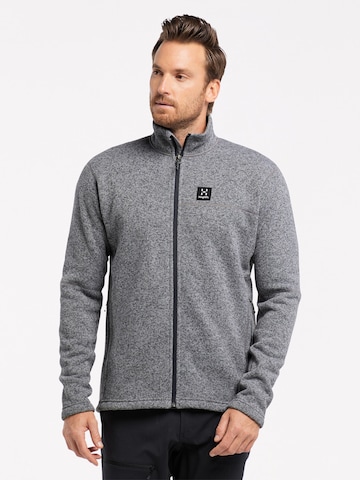 Haglöfs Athletic Fleece Jacket 'Swook' in Grey: front