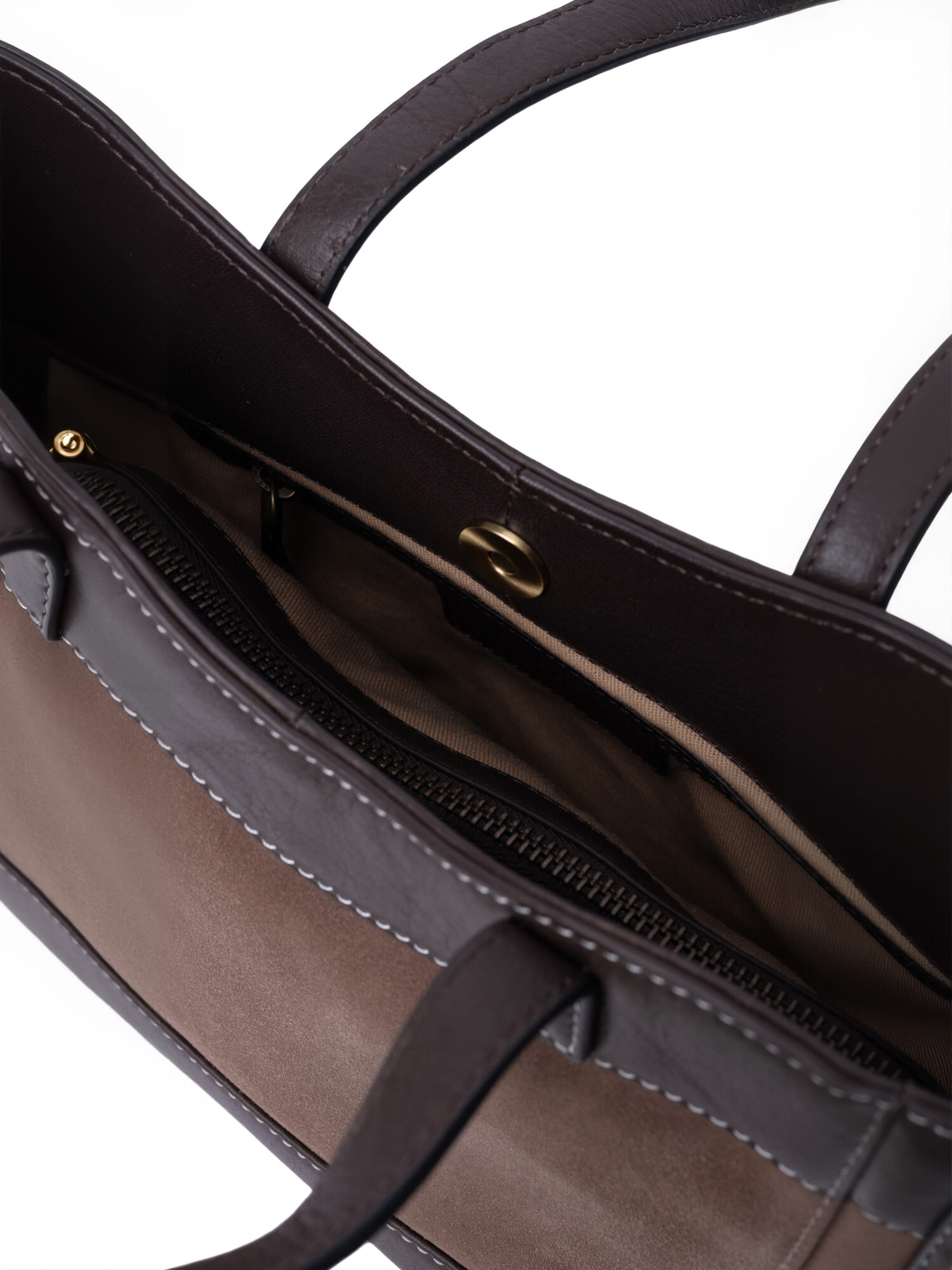RE:DESIGNED Shopper ' Sol ' in Bruin: bovenkant