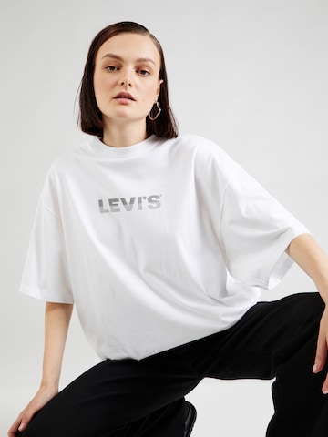 balta LEVI'S ® Marškinėliai 'Graphic Short Stack Tee': priekis