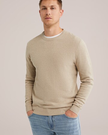 WE Fashion - Jersey en beige: frente