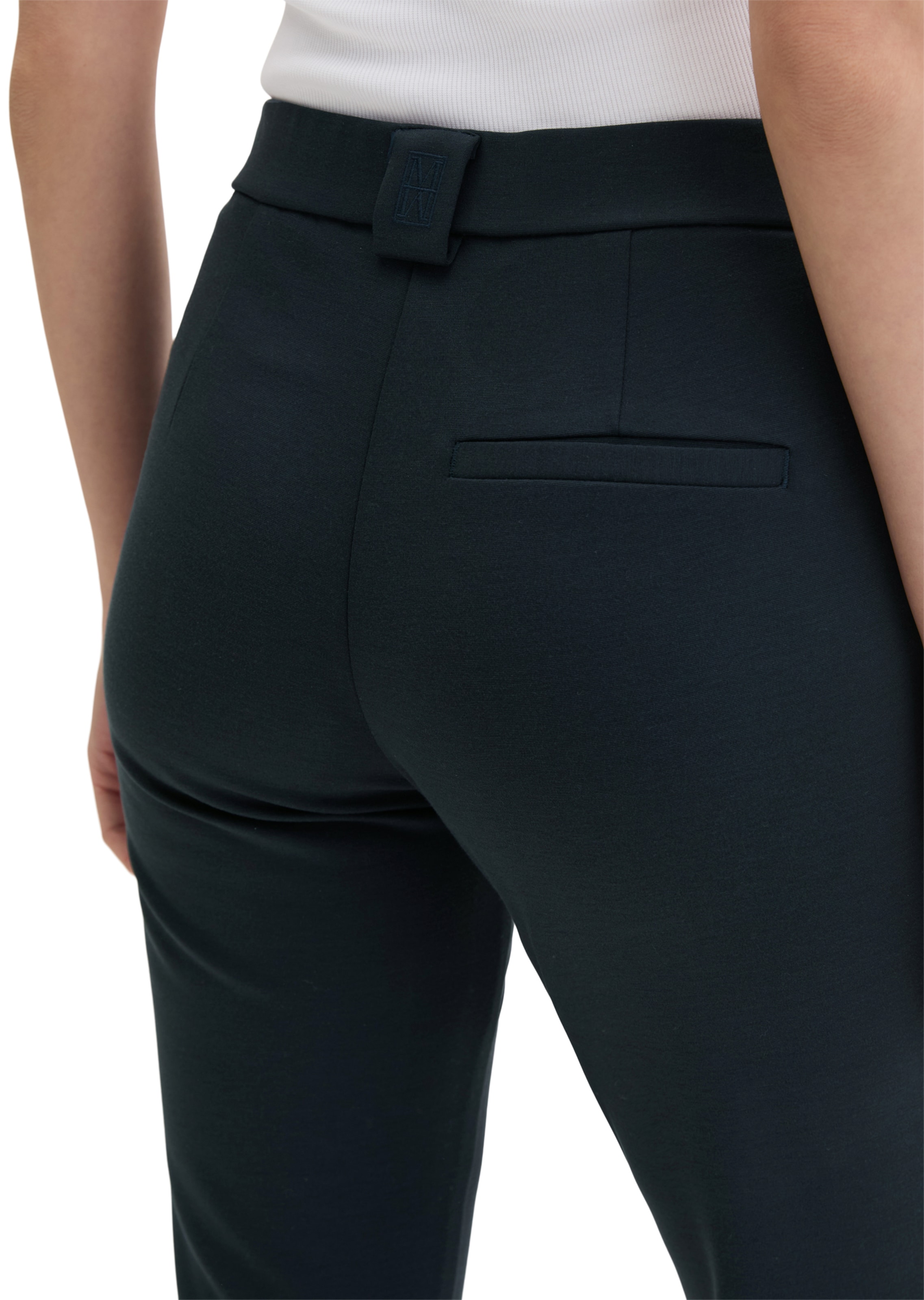 Marc O'Polo Flared Broek 'Marthe' in Blauw