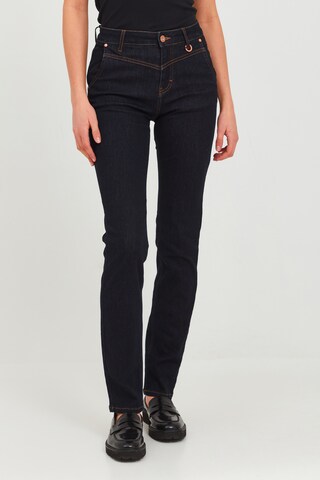 PULZ Jeans Skinny Jeans 'PZEMMA' in Blauw: voorkant