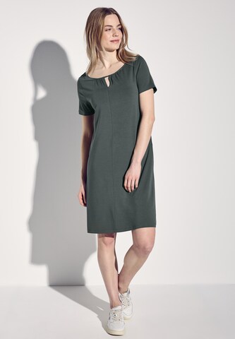 STREET ONE Jersey Kleid in Grün: Vorderseite