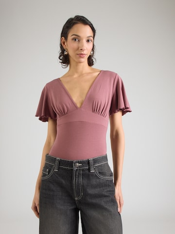 ABOUT YOU Koszula body w kolorze różowy: przód