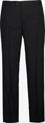 JP1880 Regular Pleated Pants in Black: front