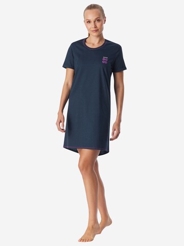 Chemise de nuit ' Casual Essentials ' SCHIESSER en bleu : devant