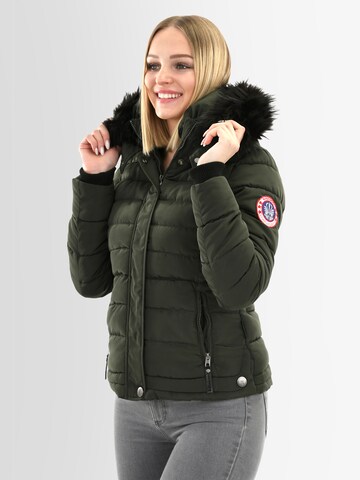 NAVAHOO Winter Jacket 'Chloe' in Green