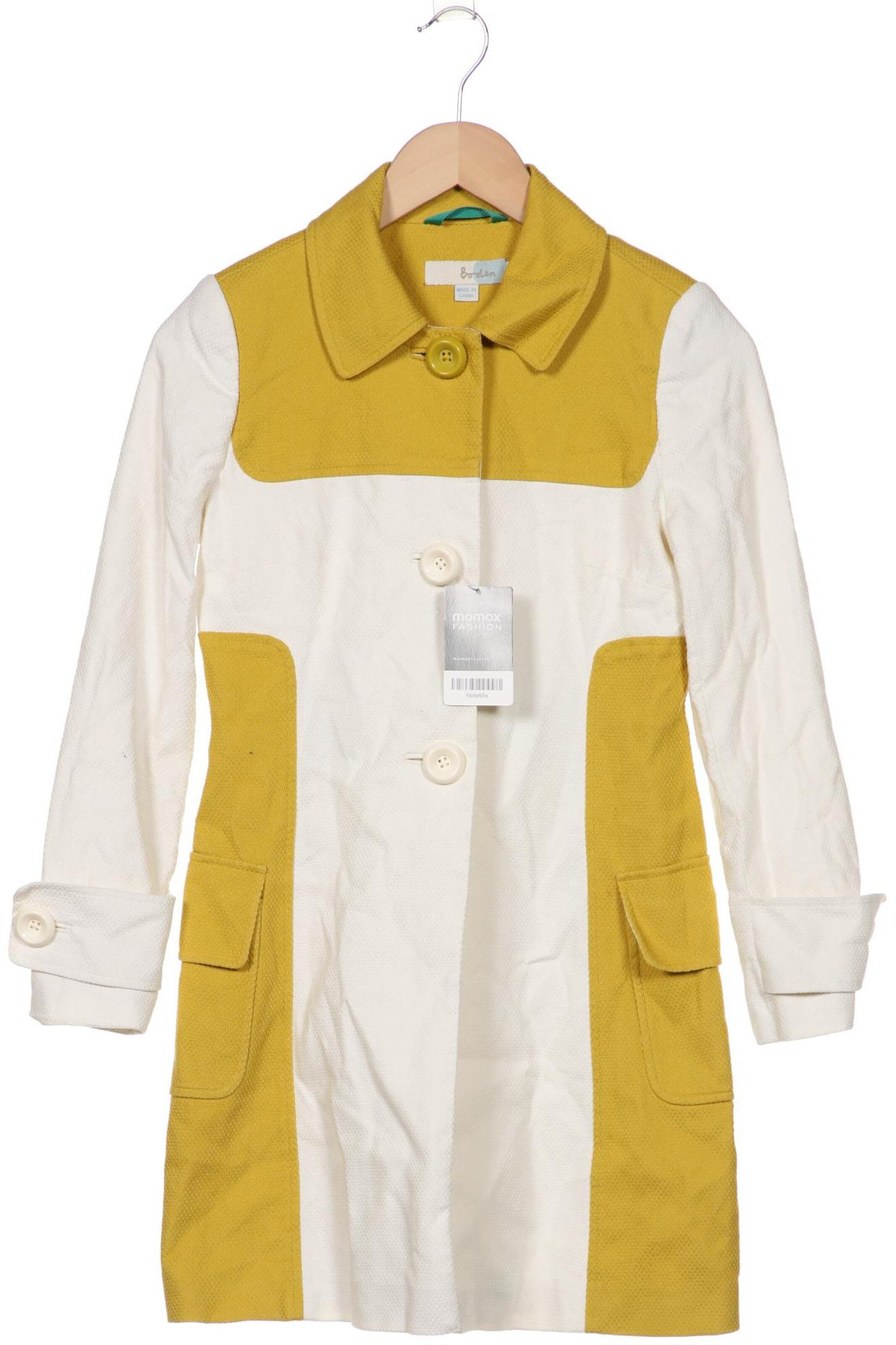 Boden Mantel XXS in Weiß: Vorderseite