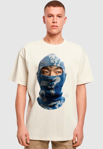 Forgotten Faces Shirt 'Blaclava' in Beige: front