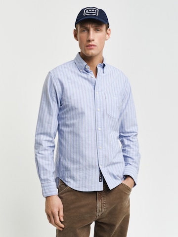 GANT Regular fit Skjorta 'Reg Oxford' i blå: framsida