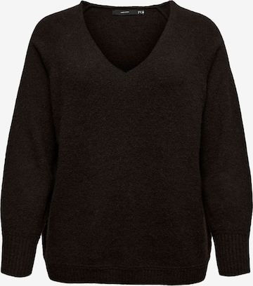 Pull-over 'AQUARIUS' Vero Moda Curve en marron : devant