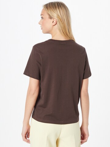 WEEKDAY Koszulka 'Essence Standard' w kolorze brązowy