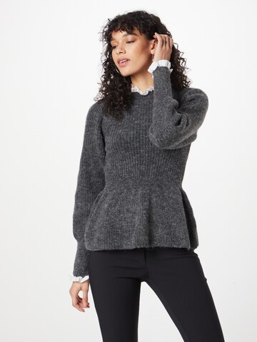 River Island Sweater 'PIE CRUST' in Grey: front