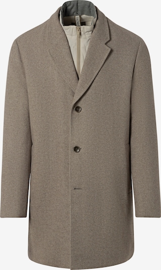 BENVENUTO Mantel 'GIANNI', Model ist 185 cm groß und trägt Größe 50, abnehmbarer Westeneinsatz in M in taupe, Produktansicht