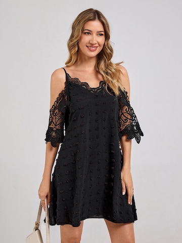 LapaPlus Summer Dress in Black: front