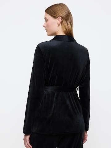 TRIUMPH Bathrobe short ' Sensual Velour Robe Top ' in Black
