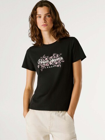 Pepe Jeans T-Shirt 'Bero' in Schwarz: Vorderseite