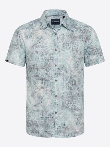 Coupe regular Chemise KOROSHI en vert : devant