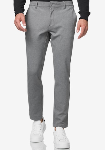 INDICODE JEANS Chino Pants in Grey: front
