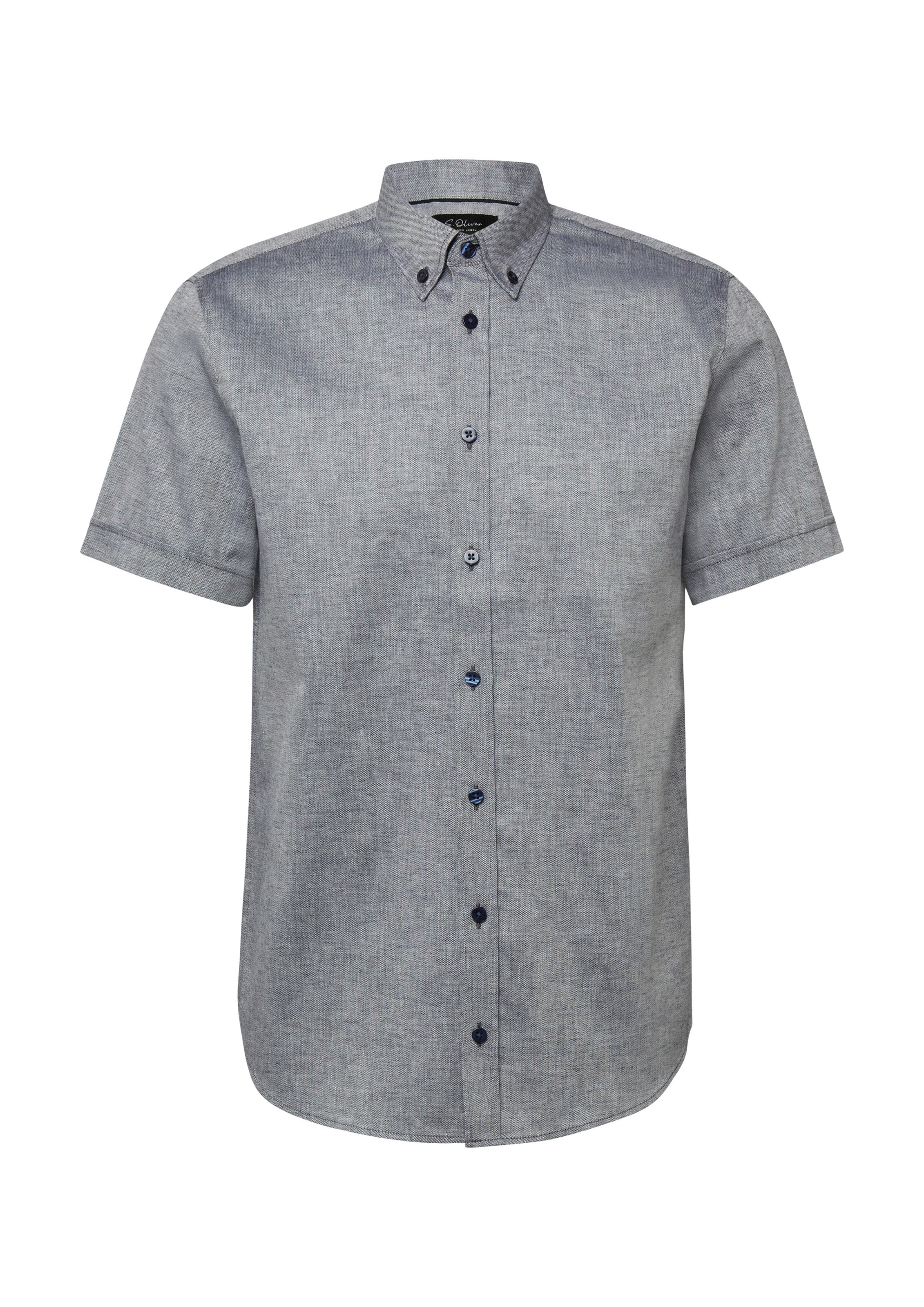 s.Oliver Regular fit Button Up Shirt in Blue: front