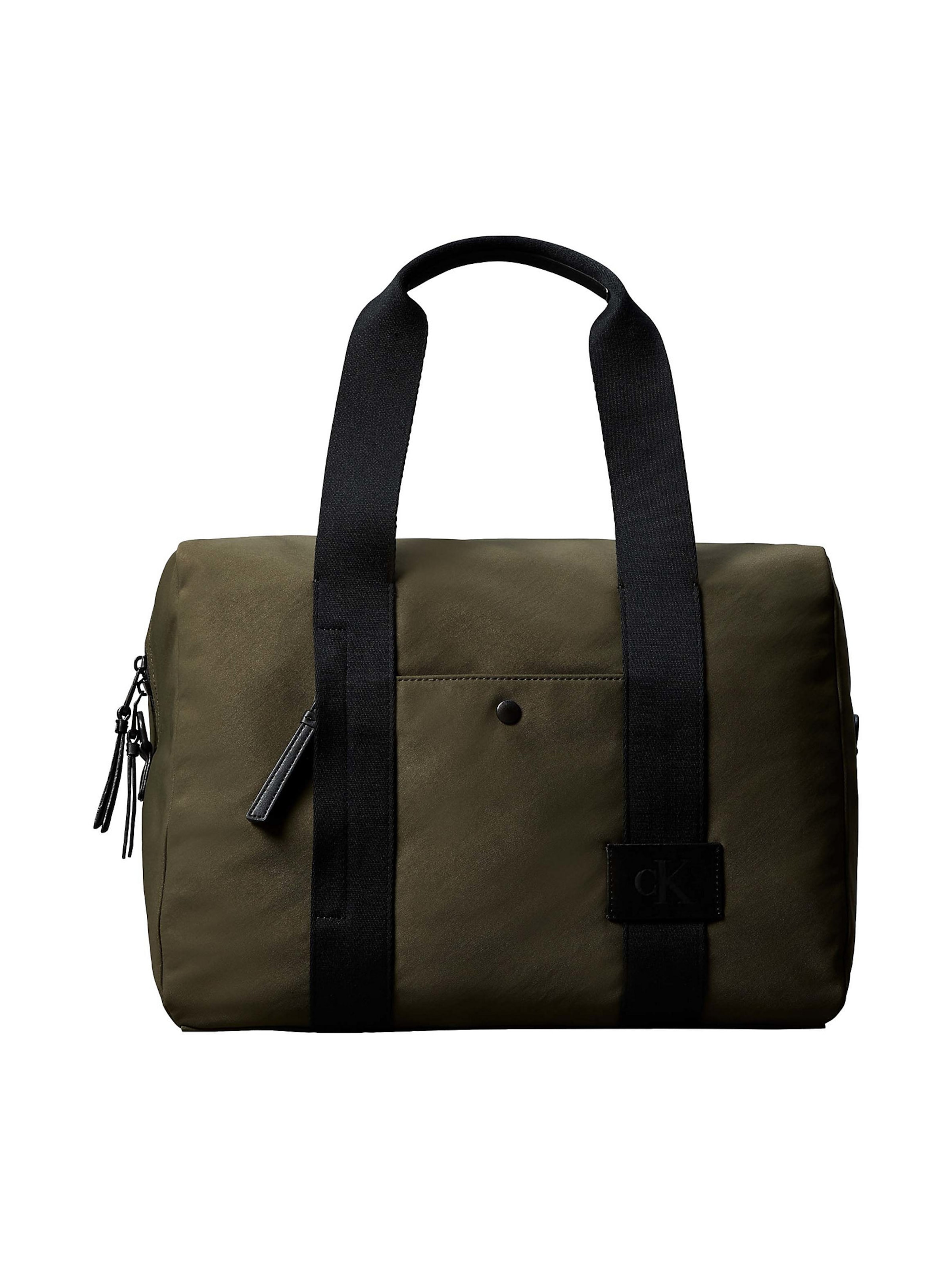 Calvin Klein Weekendtas in Groen: voorkant