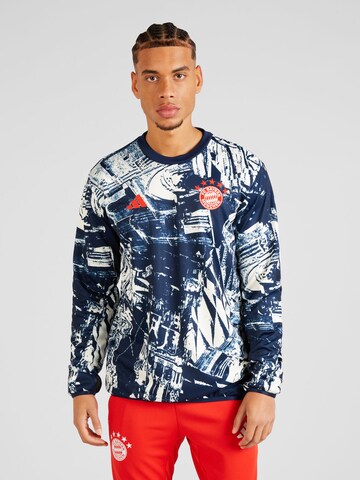 Sweat de sport ADIDAS PERFORMANCE en bleu : devant