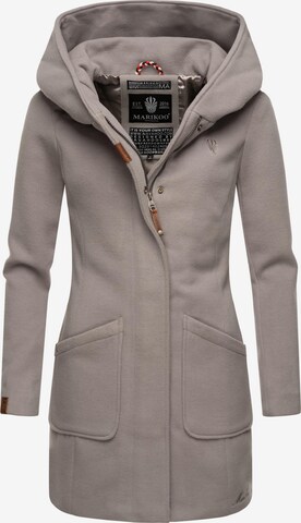 MARIKOO Between-Seasons Coat 'Maikoo' in Grey: front