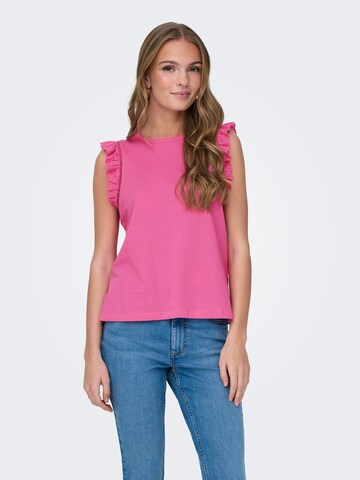 ONLY Top 'LINDA' in Roze: voorkant