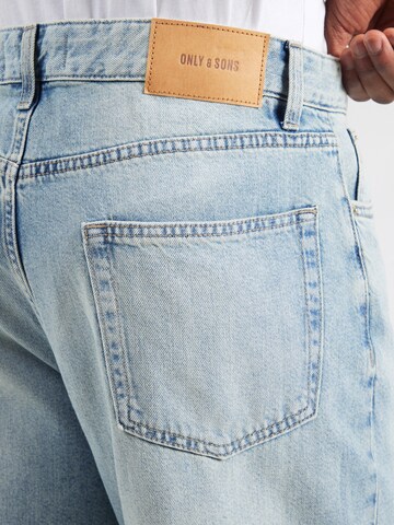 Only & Sons Loosefit Jeans 'ONSFADE' i blå