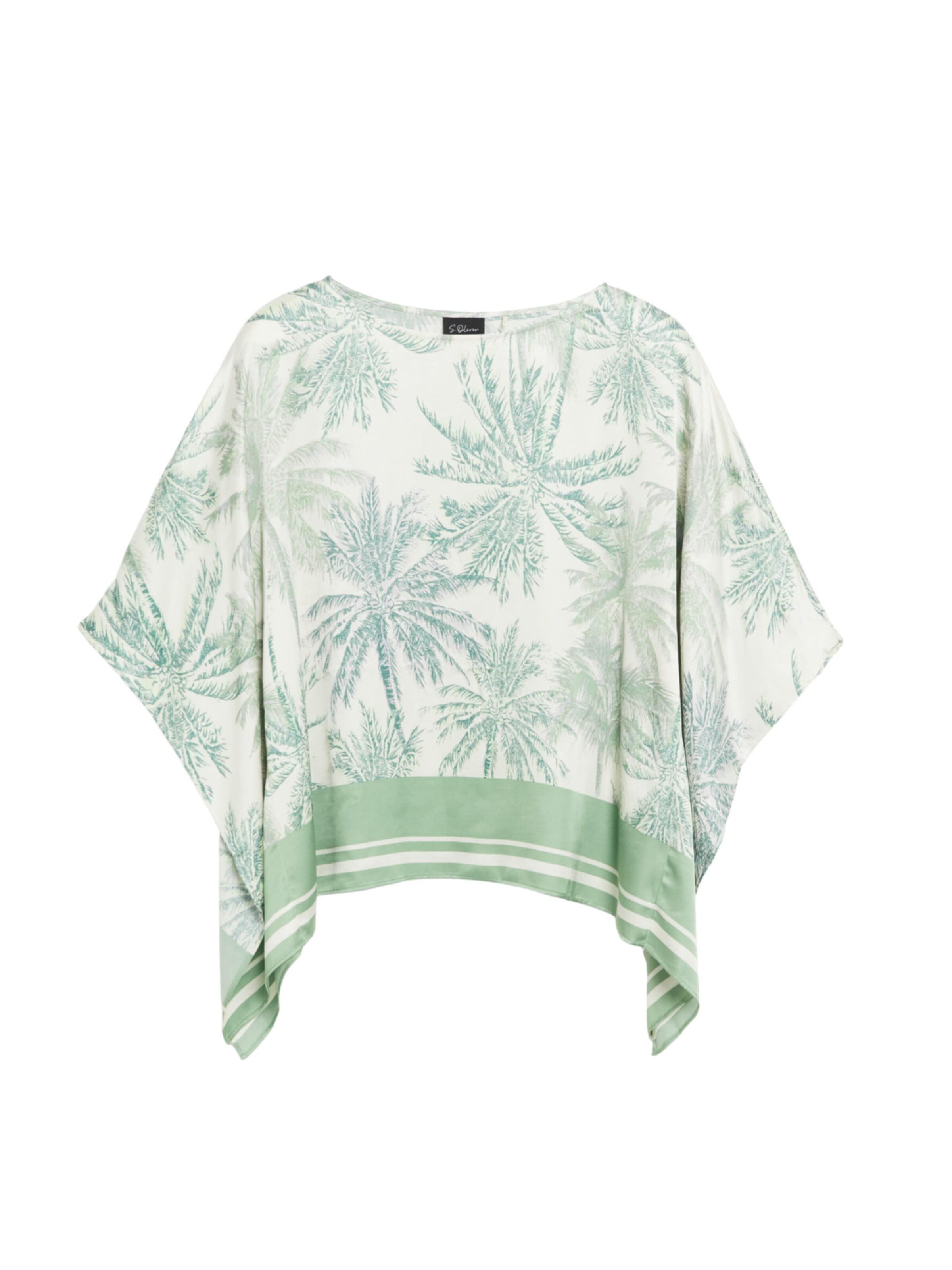 Chemisier 's.Oliver BLACK LABEL - Dames blouse' s.Oliver en vert : devant