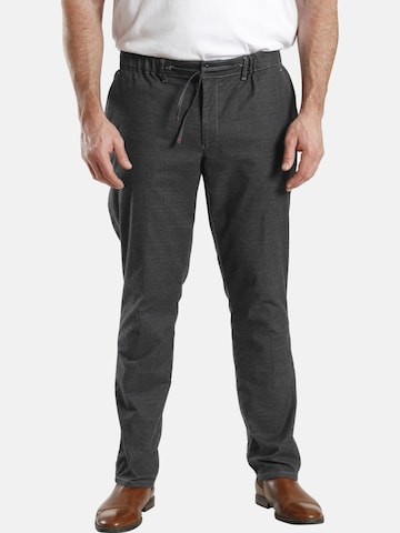 Charles Colby Loose fit Pants ' Baron Levy ' in Grey: front