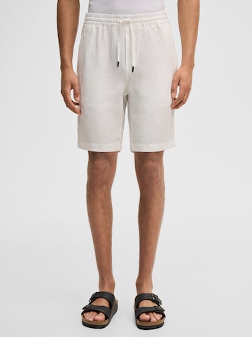 Regular Pantalon 'Kaji' STRELLSON en blanc : devant